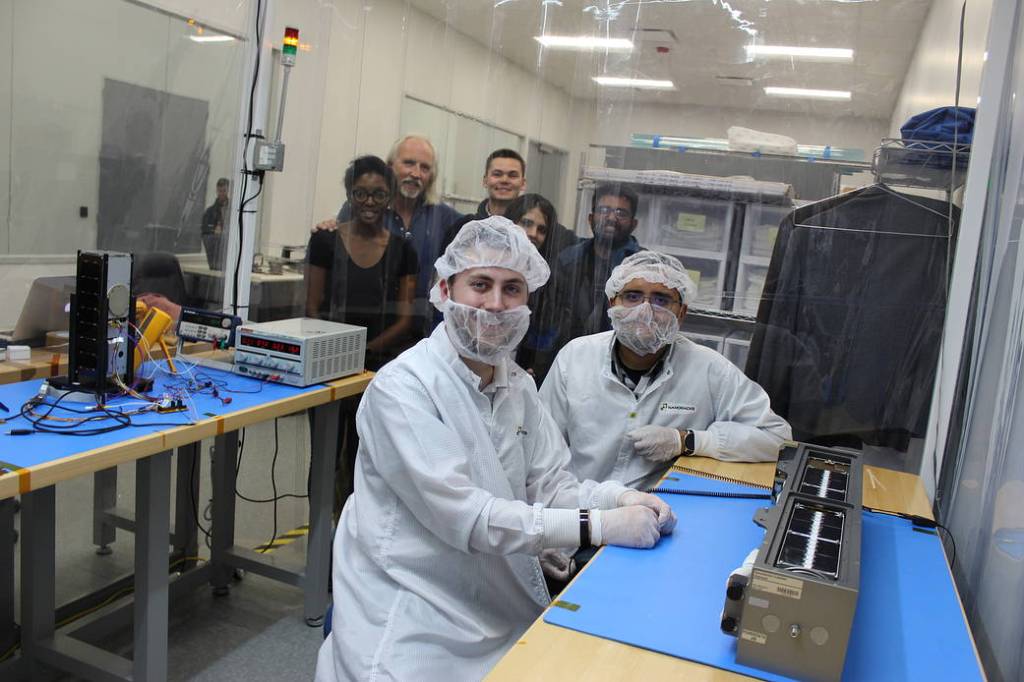 TechEdSat-10 CubeSat and the NASA Ames design team.